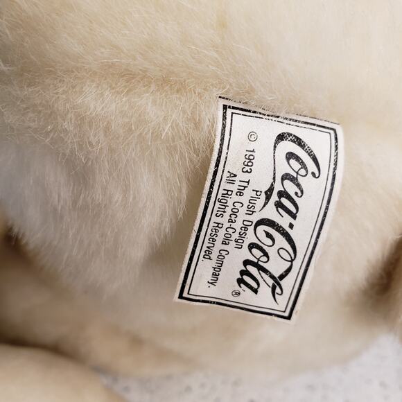 Vintage 1993 Coca Cola Polar Bears Plush Coca-Cola Company Bears Collectables - Picture 12 of 16